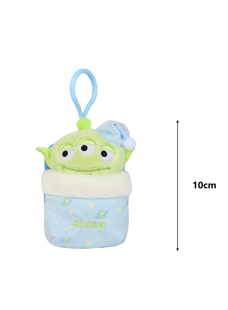 10 Cute Plush Key Pendants, Bag Pendants, Suitable For Children'S Toys And Gifts (Three Eyes) - Image 2